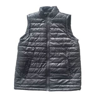 Jackson Hole Men’s Slate Gray Puffer Packable Quilted Vest Sz Large Outerwear